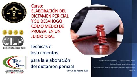 Elaboración Del Dictamen Pericial By Colegio De Investigación Legal Y