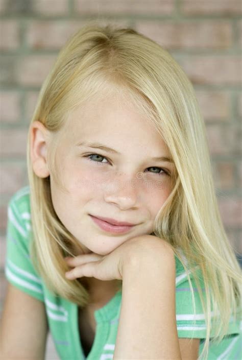Attractive Young Blonde Haired Girl Stock Image Image Of Look