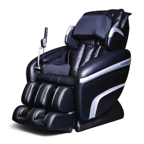 titan osaki 7200 series black faux leather reclining 2d massage chair with zero gravity and