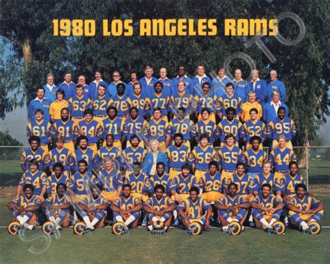 1980 Los Angeles Rams Football Team 8x10 Photo Ebay