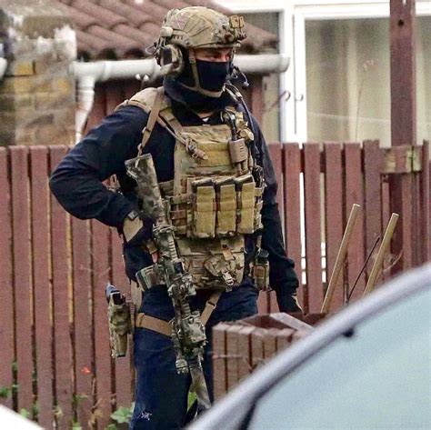 British Special Air Service Sas Trooper Armed With A L119a2 Carbine During The Newcastle