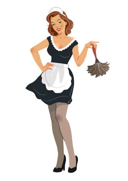 Royalty Free Clipart French Maid