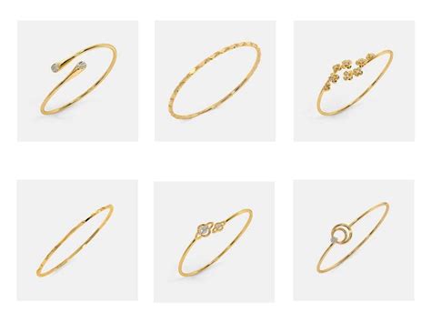 10 Beautiful Designs Of 4 Gram Gold Bangles For Stunning Look
