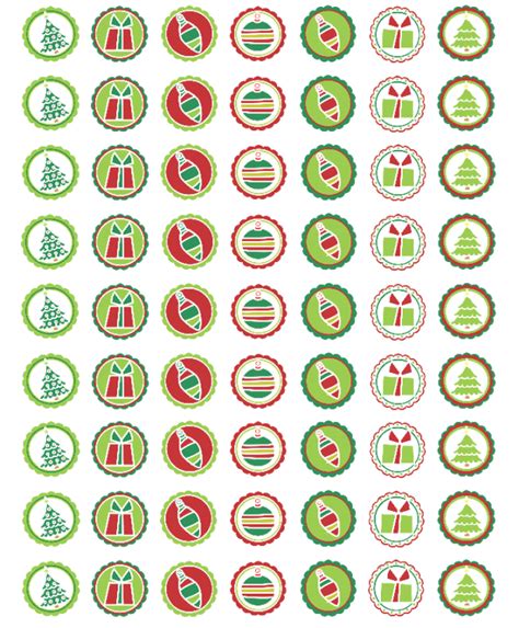 Free Printable Christmas Sticker Labels