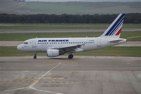 Air France Airbus A318 100 F Gugc At Madrid Barajas Airport Air