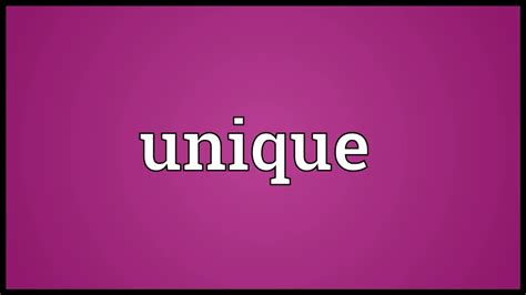 Instead of trying to decipher the meaning of good, unique content and figure out what that means for your brand, the best content marketing strategy is one that is built around your specific audience. Unique Meaning - YouTube