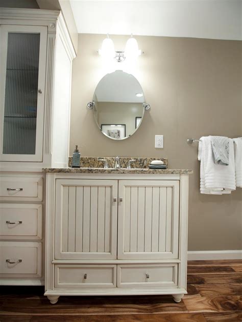 Barn rustic bathroom mirrors,distressed rustic best modern home design and furniture ideas for rustic bathroom mirror with lighting. Rustic Vanity with Oval Mirror | HGTV