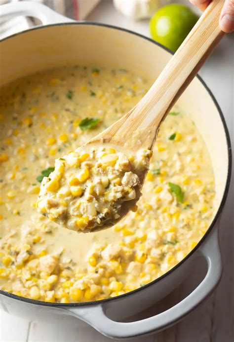 This street corn recipe is even better than any street cart or food truck! Mexican Street Corn Chicken Chili Recipe - A Spicy Perspective (With images) | Chicken chili recipe
