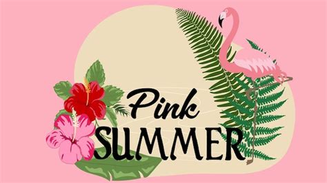 Premium Vector Pink Summer Background Eps