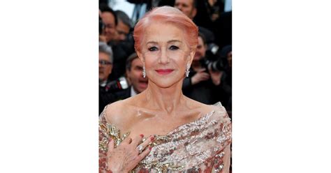 Helen Mirren Pink Hair At Cannes Film Festival Popsugar Beauty Photo 11
