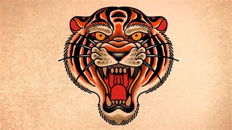 How To Draw A Easy Tiger Face Tattoo Drawing Tutorial Youtube