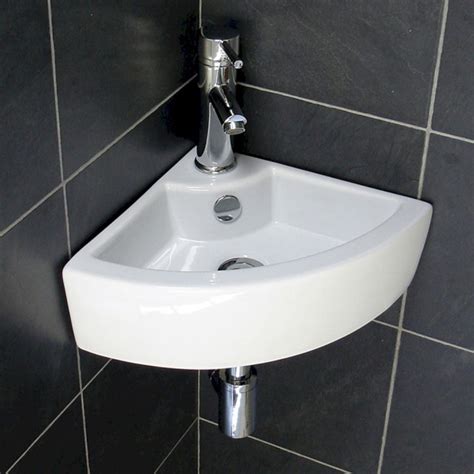 25 Lovely Corner Bathroom Sink Ideas For Small Bathroom Inspiration