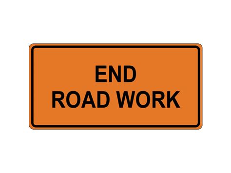 End Road Work Roll Up Signs Online Store