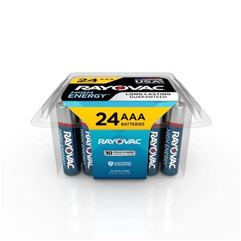 Rayovac High Energy Aaa Batteries 24 Pack Alkaline Triple A