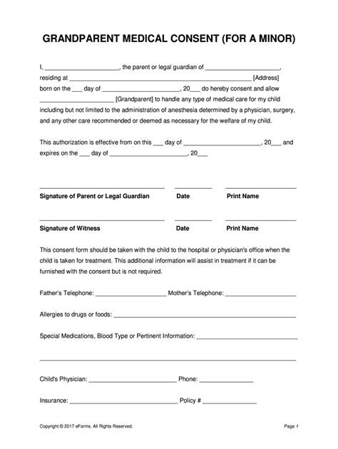 Medical Consent Form For Grandparents Fill Out And Sign Online Dochub