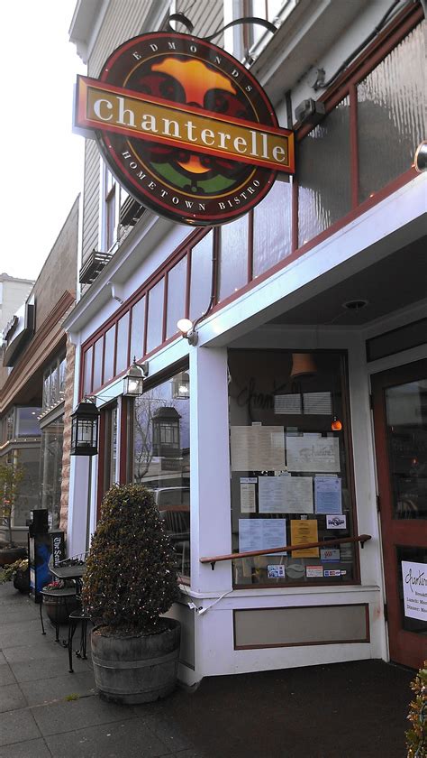 Chanterelle in Edmonds, WA. Perfect breakfast of Citrus Cornmeal Waffle