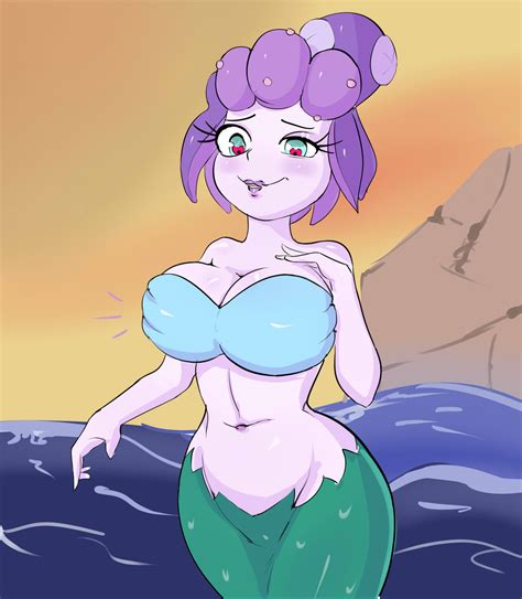 Rule 34 2019 Blue Eyes Breasts Cala Maria Clothed Clothing Color Cuphead Game Female Female