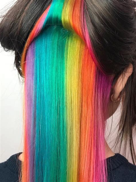 Your Hair Rainbow شعرك قوس قزح Rainbow Hair Color Hidden