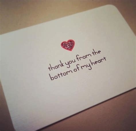 Items Similar To Bottom Of My Heart Handmade Printed Thank You Cards On Etsy