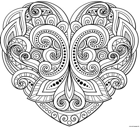 We hope you find what you are searching for! Heart Floral Mandala Zentangle Beautiful Coloring Pages ...