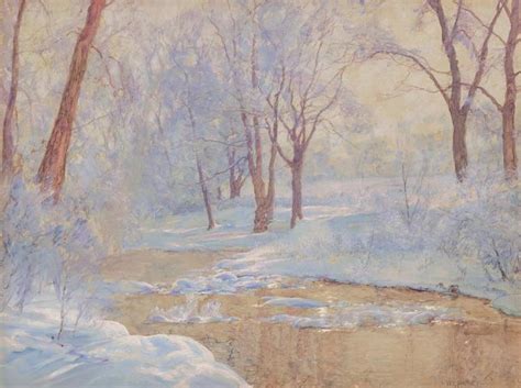 Lot Walter Launt Palmer American 1854 1932 Winter Landscape