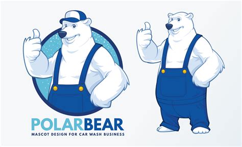 Polar Bear Mascot Design 2128975 Vector Art At Vecteezy