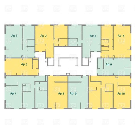 Floor Plan Vector At Collection Of Floor Plan Vector