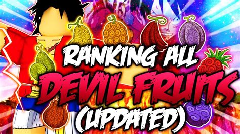 🍊ranking All The Devil Fruits On Blox Fruits Updated🍊 Youtube