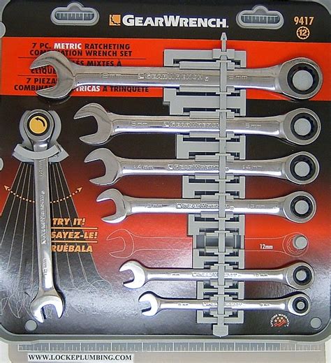 Gearwrench Seven Piece Metric Ratcheting Wrench Set Locke Plumbing
