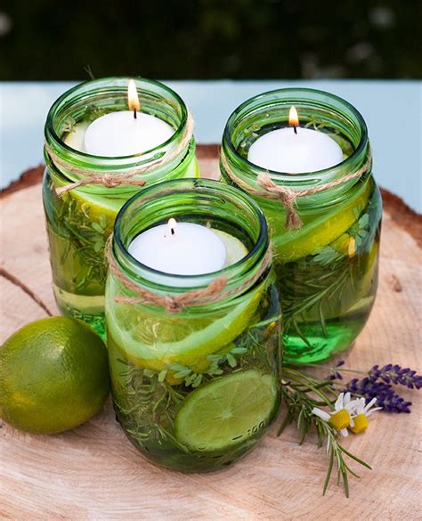 🐜insect Repellent Citronella Floating Candle Jars🐜 Mosquito Repellent