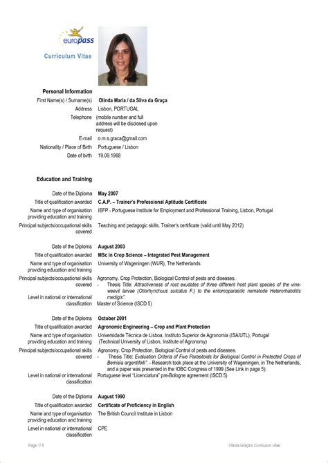 If you have to start looking for work, it is essential for you to have a good curriculum vitae. Europass Cv Format In Word