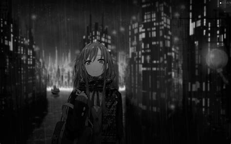 Grayscale Anime Wallpapers Wallpaper Cave
