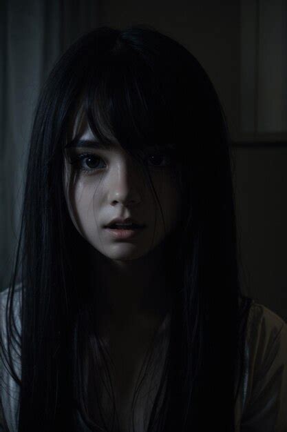 Premium Ai Image Scary Creepy Girl From Horror Movies
