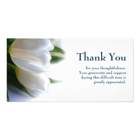 Check spelling or type a new query. Sympathy Thank You Photo Card | Zazzle