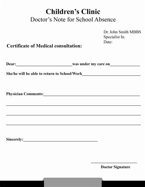 Download Fake Doctors Note Template Pdf Word Wikidownload 19 Fake
