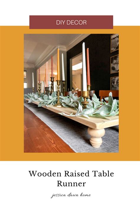 Wooden Raised Table Runner