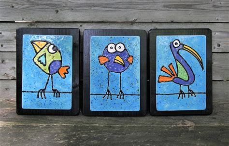 Bird Tile Ceramic Bird Tile Handmade Bird Tile Bird Art Etsy