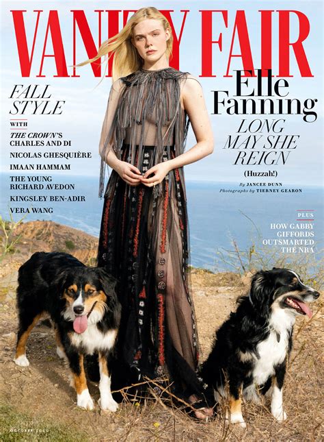 Elle Fanning Covers Vanity Fair October By Tierney Gearon Fashionotography