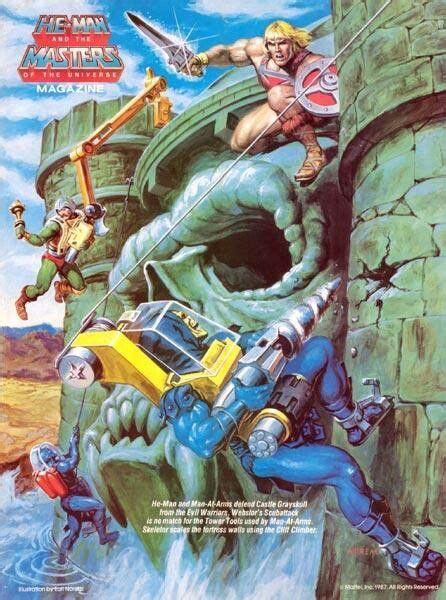 Poster From He Man And The Masters Of The Universe Magazine 80s Cartoons Comic Book Artwork