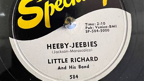 Little Richard And His Band Heeby Jeebies 78rpm Youtube