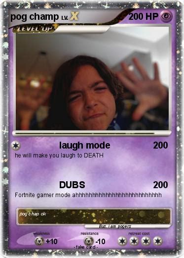 Pokémon Pog Champ 7 7 Laugh Mode My Pokemon Card