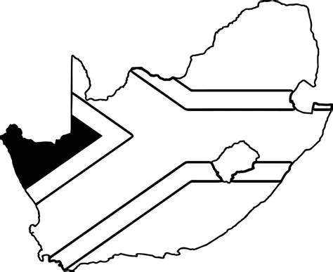 South Africa Map Coloring Page Wecoloringpage Com