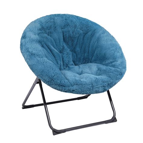ubon super soft oversized moon chairs for adults comfy portable folding saucer chair faux fur