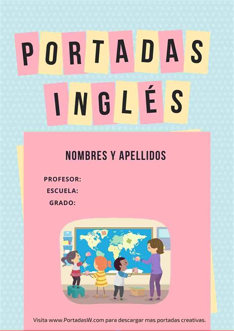 Portadas De Inglés Las Mejores 20 Portadas Para Word ️