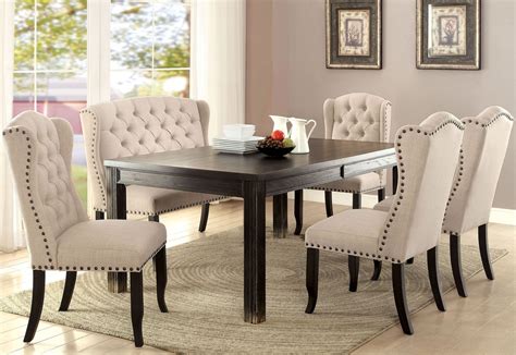 Turn your baked goods into baked greats! Sania I Antique Black Dining Room Set from Furniture of ...
