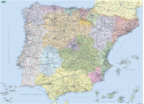 Provincias España Mapas Murales España Y El Mundo