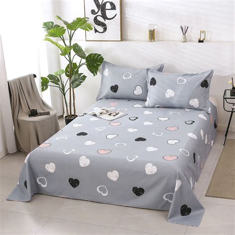 1pcs Bed Sheet Mod Bed Sheets Soft For King Queen Size Home 1 5m 1 8m Bed Fashion Geometry