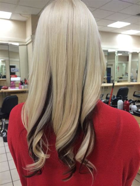 Blonde With A Rich Red Brown Underneath Hair By Samantha Noel Mom