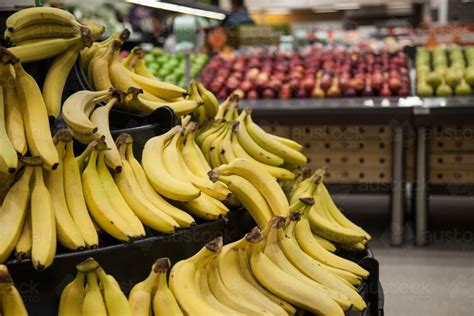 Image Of Bananas At Supermarket Austockphoto