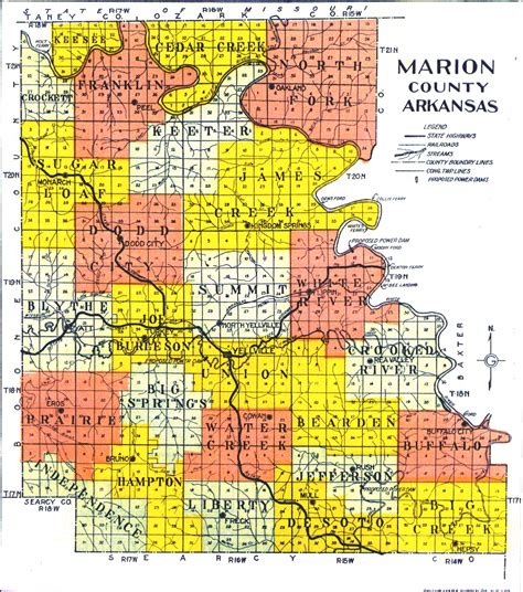 Marion Co Ar Full Township Map